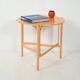 Scandinavian round birch coffee table by Karl Andersson & Söner