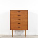 Midcentury Chest Of Drawers In Teak. Vintage Modern / Scandinavian / Retro / Danish Style