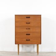 Midcentury Chest Of Drawers In Teak. Vintage Modern / Scandinavian / Retro / Danish Style