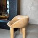 Chaise en bois massif