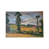 Jean Chaleyé, Hilly Landscape with Poplars (circa 1920)