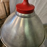 80s brushed aluminum pendant light
