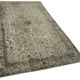 Handwoven overdyed turkish 1970s 163 cm x 265 cm grey carpet