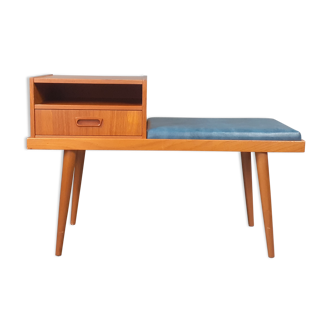 Norwegian teak bench-phone 1960s