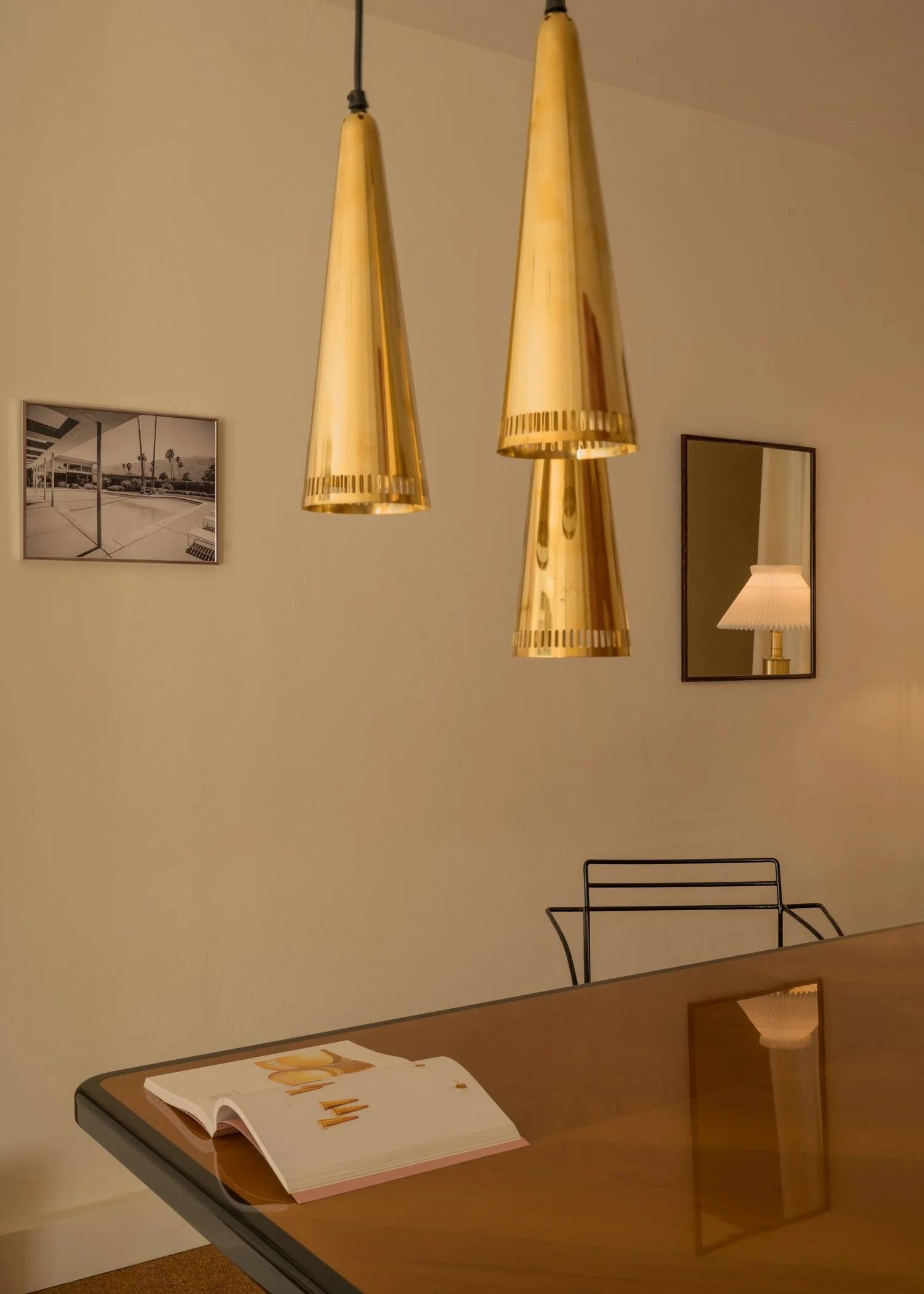 Rectangular French mirror in faux tortoiseshell