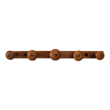Wooden coat rack 5 hooks early twentieth