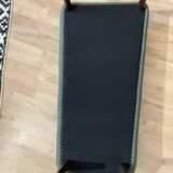 green asymmetrical bench