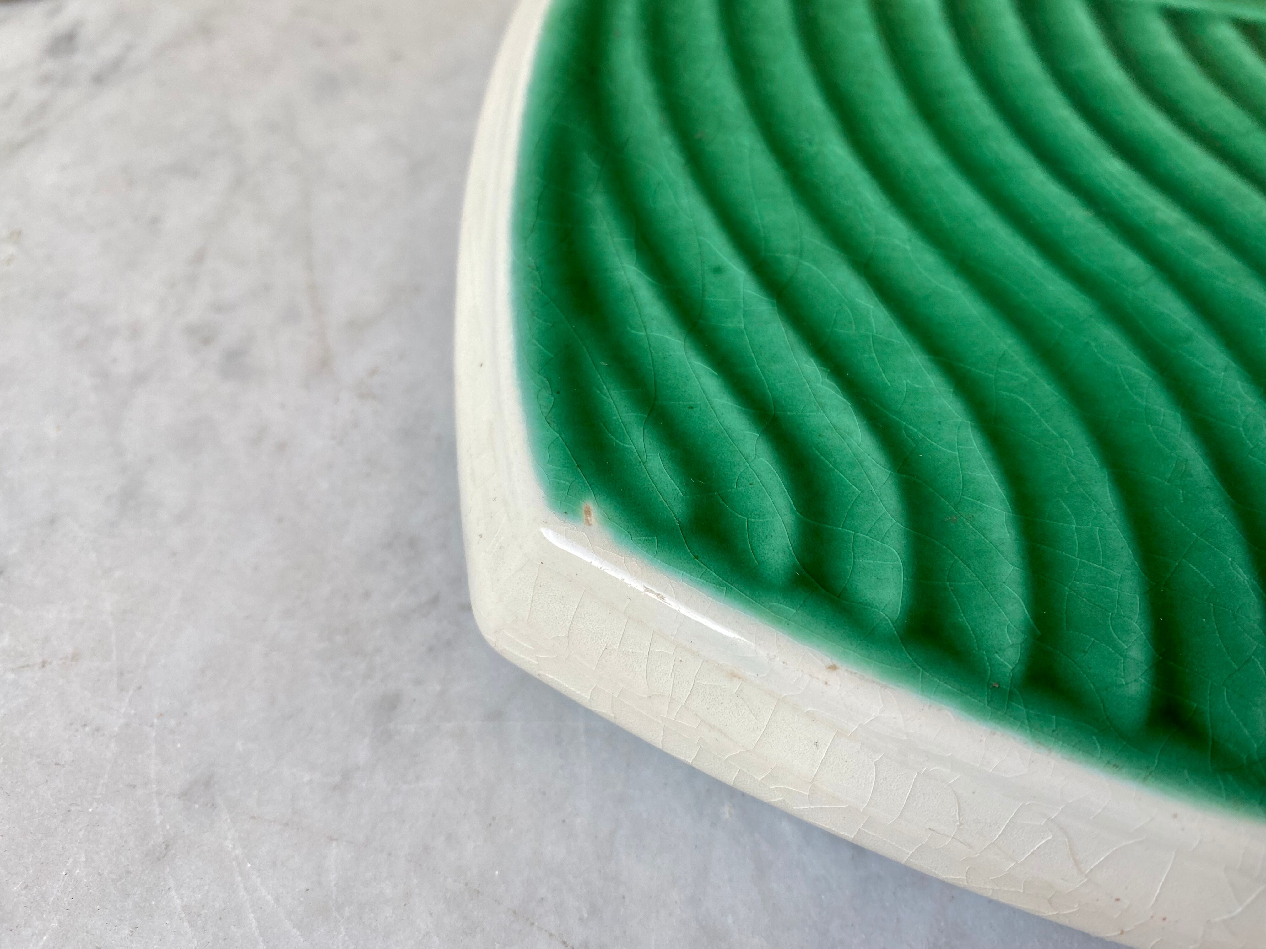 Ceramic table mat of Sarreguemines vintage design 60s