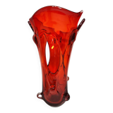 Jarrón de cristal de Murano. Italia, 1970s.