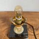Table lamp in marble, gold metal, opaline globe