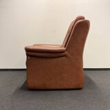 Leather  2-piece set-sofa and armchair from Elastoform