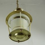 Suspension Lantern brass and glass vestibule