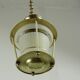 Suspension Lantern brass and glass vestibule