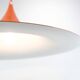 Grande Suspension Trompette En Orange Par Claus Bonderup Pour Fog & Mørup De 1970