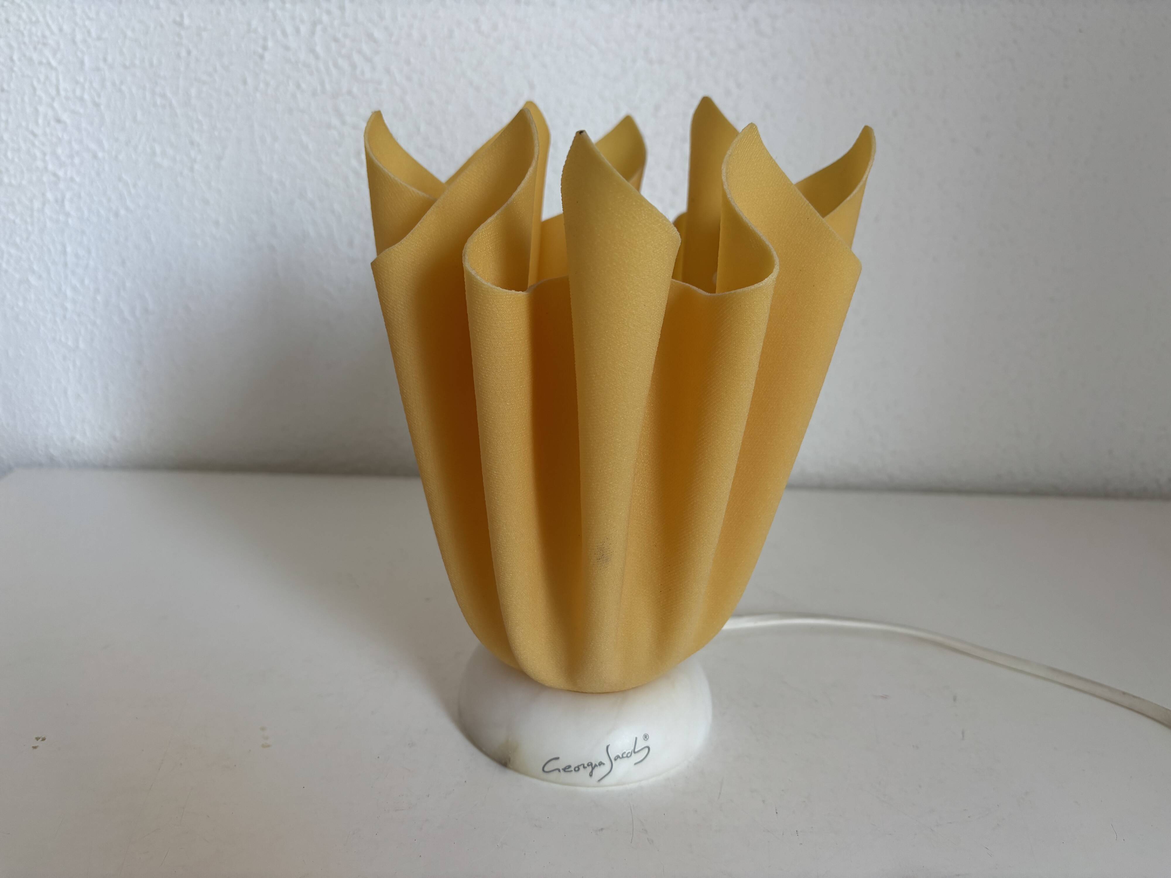 Vintage 1970s Georgia Jacob Coqueluche Table Lamp - 20 cm