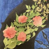 Watercolor with vintage fan