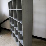 Bookcase locker vintage wooden shelf