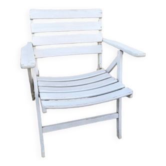 Folding garden armchair