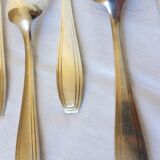 6 Apollo Art Deco Style Soup Spoons