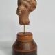 Female head in terracotta, Tanagra – Antique fragment – 4th–2nd century 14.5 cm
