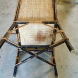 Vintage rattan / osier armchair