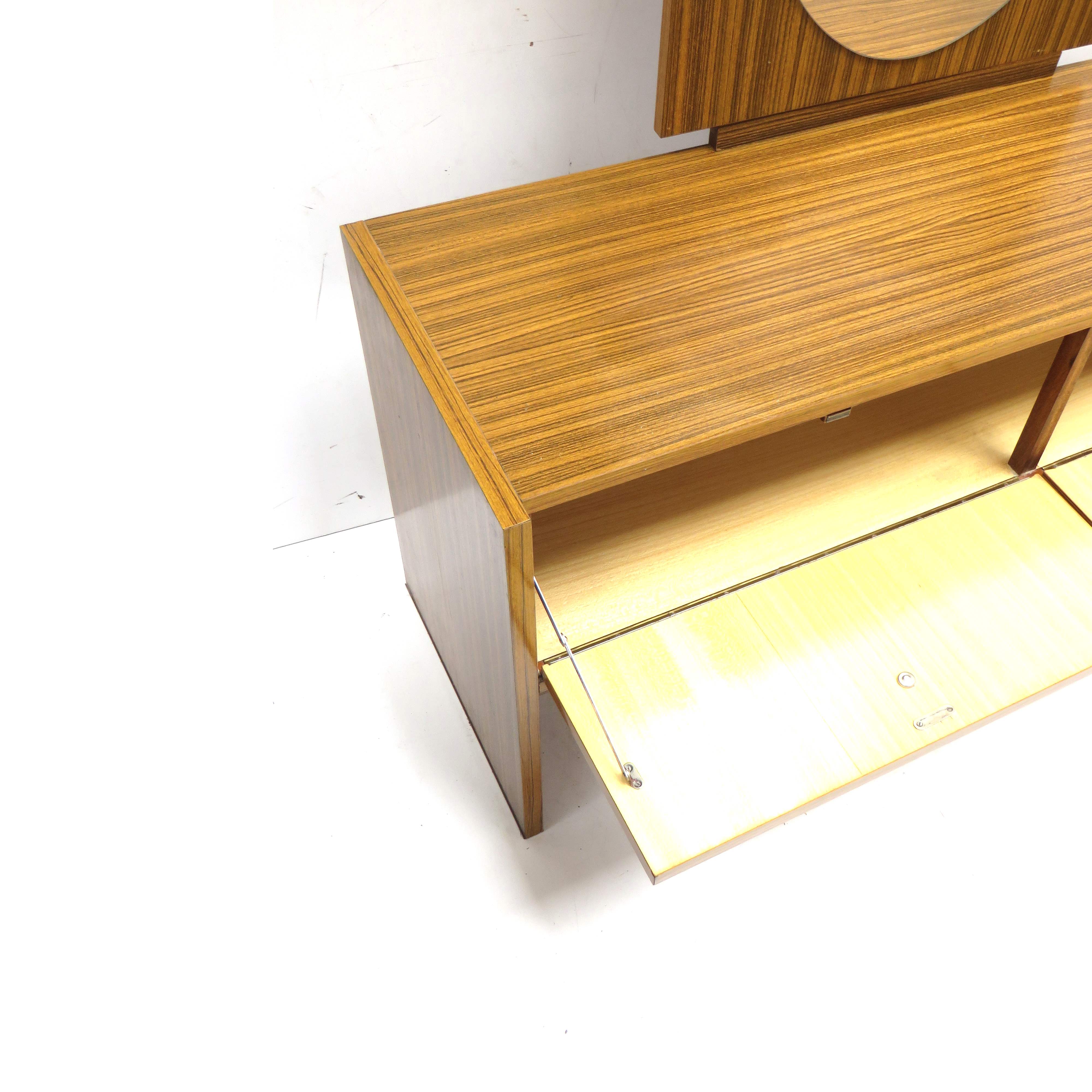 Vintage dressing table with mirror and two valves made in the 70s