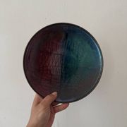Scandinavian catchall bowl email on copper Bjørnstad Norway 1970