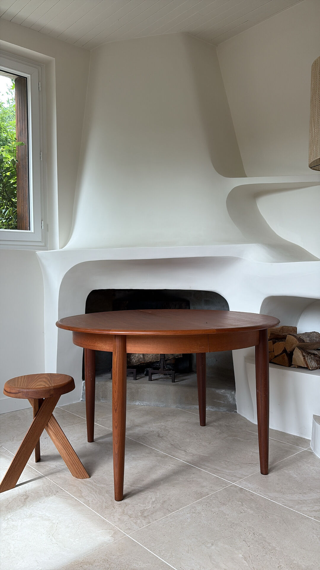 Danish teak round table