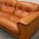 De Sede DS-101 cognac leather sofa/canape/couch with iconic baseball stitching