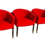 Red armchairs