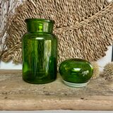 Vintage green jar