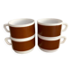 4 tasses Arcopal Cafés Negresco