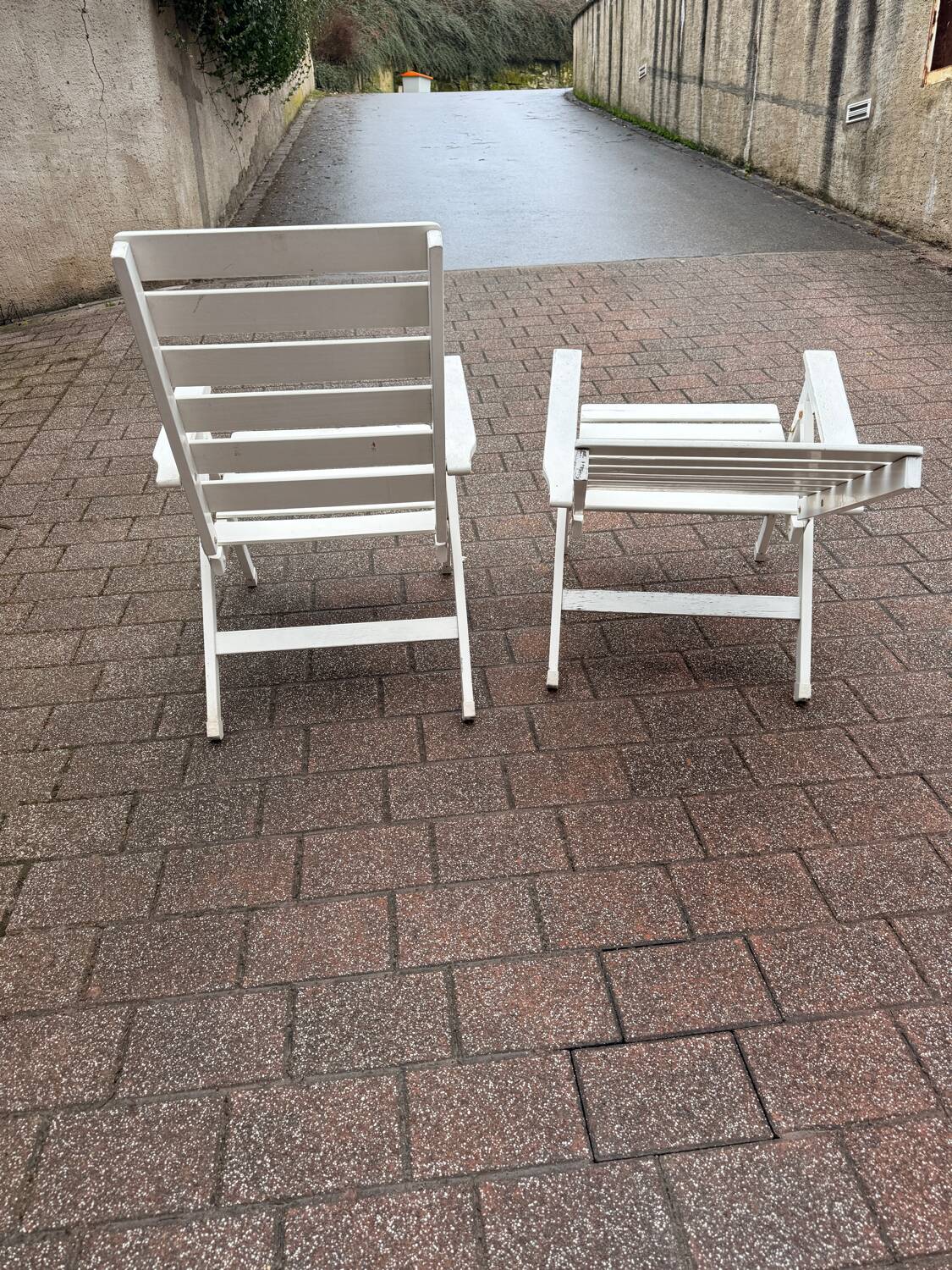 2 chaises transat des années 80