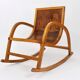 Curved wooden rocking chair for children Bauhaus Brockhage Andrä period, Germany, 1950s