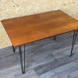60s 70s Teak & Metal Dining Table Dining Table Danish Modern Design Denmark