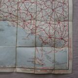 Map taride brittany west section on canvas