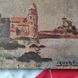 The port - original painting - signed - Roger Crusat