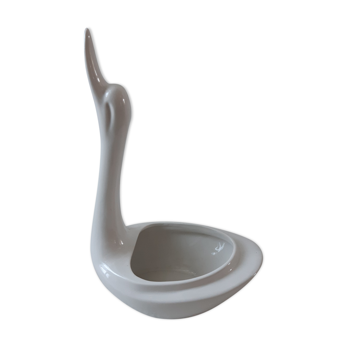 Ceramic swan planter pot cover 50s-60s