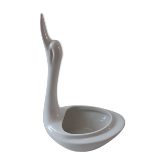 Ceramic swan planter pot cover 50s-60s