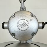 Industrial black enamel factory pendant lamp, 1960s