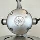 Suspension industrielle en émail noir, 1960s