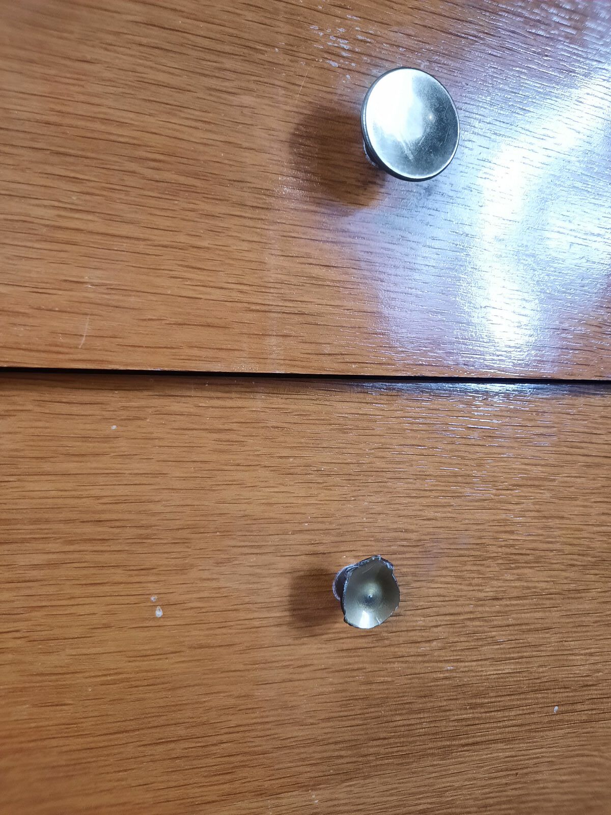 Small vintage oak rag picker