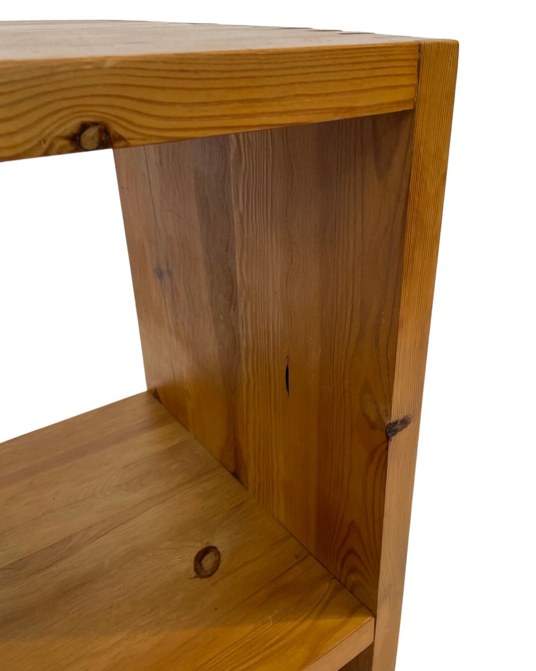 Vintage side table Ate van Apeldoorn Pine wood 1970s Dutch Design