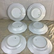 6 Deep Plates Porcelain Limoges France