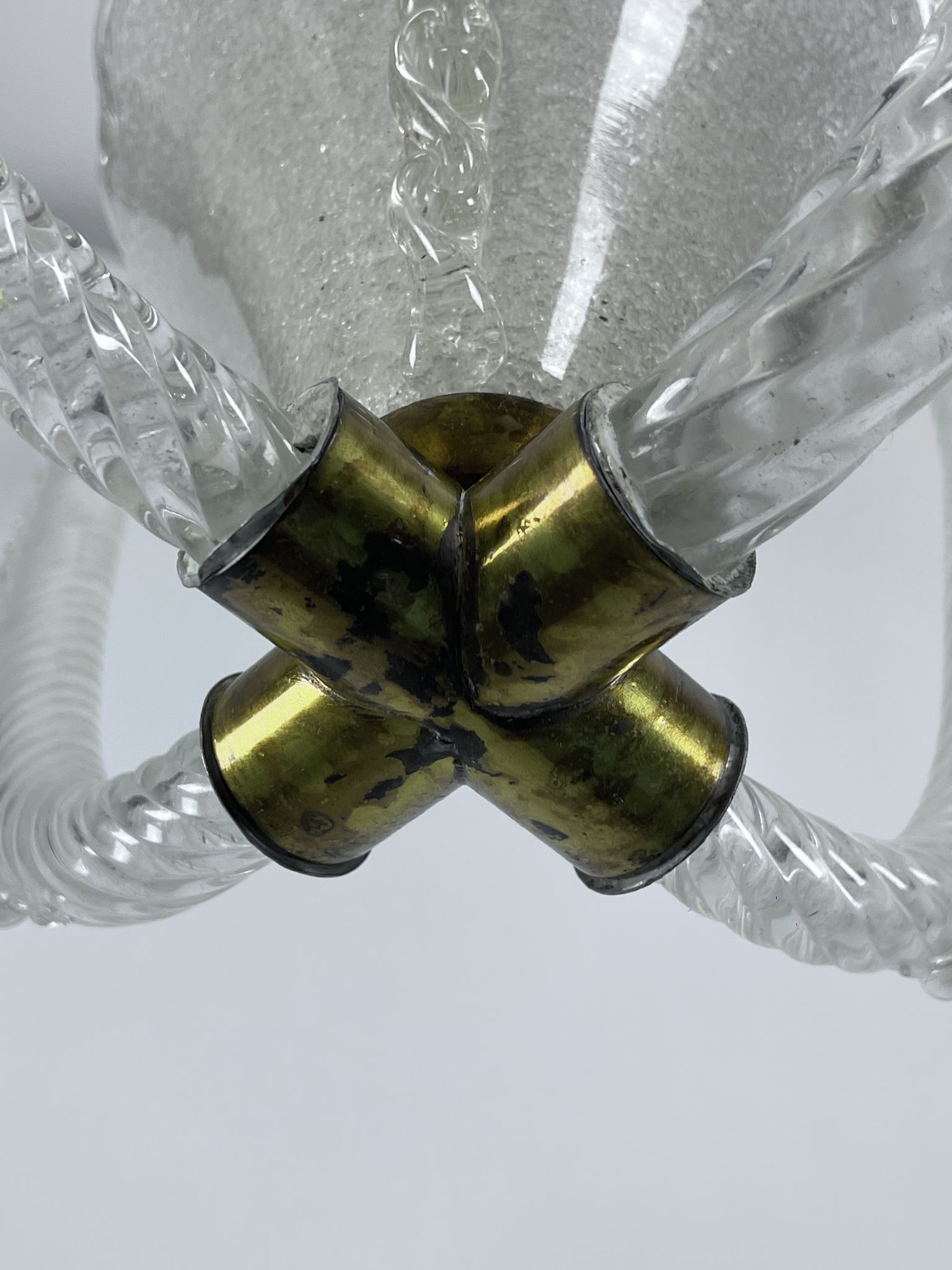 Ercole Barovier Murano glass pendant lamp Italy 1930s