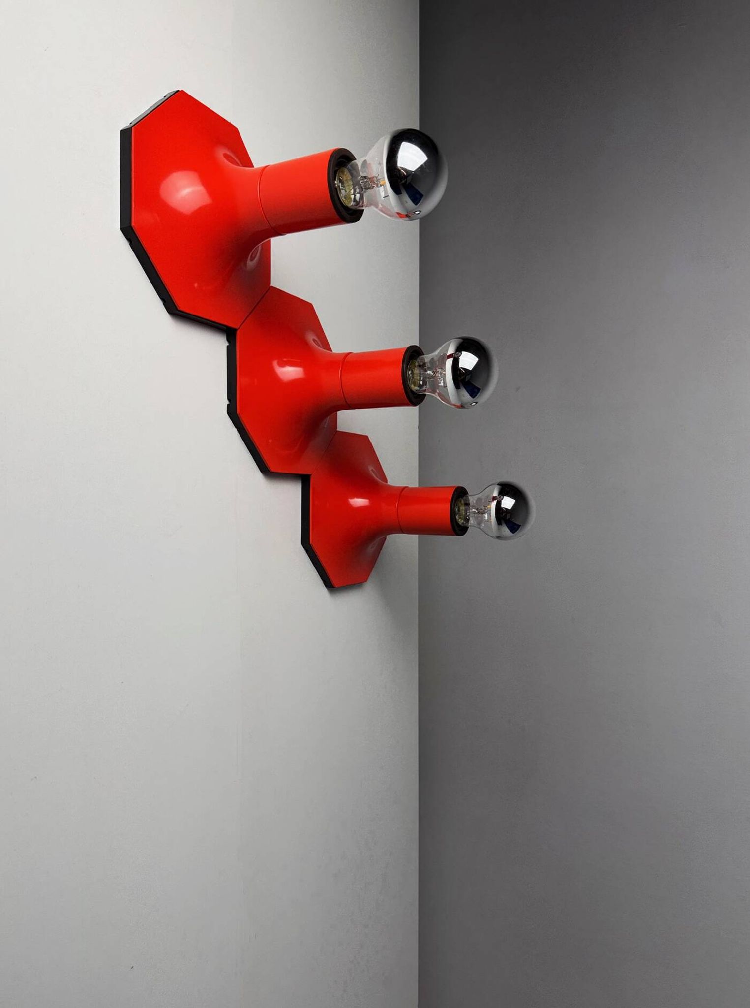Trio of Staff Lights wall/ceiling lamps 70's, Germany