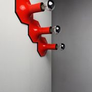 Trio of Staff Lights wall/ceiling lamps 70's, Germany