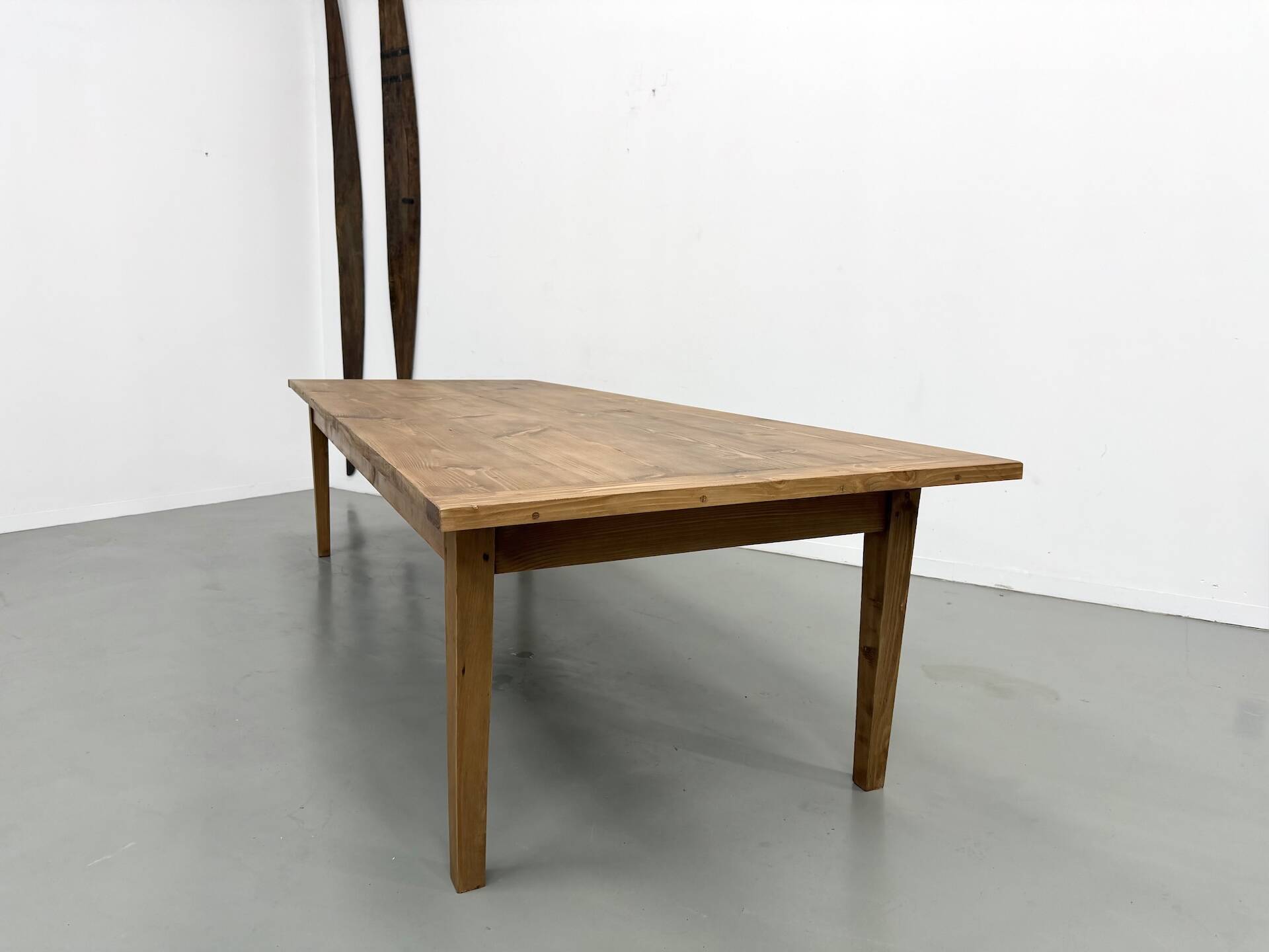 Monumental XXL Pine Farmhouse Table (3.20m) – 1970s