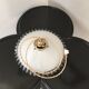 Old white opaline suspension and brass N°10