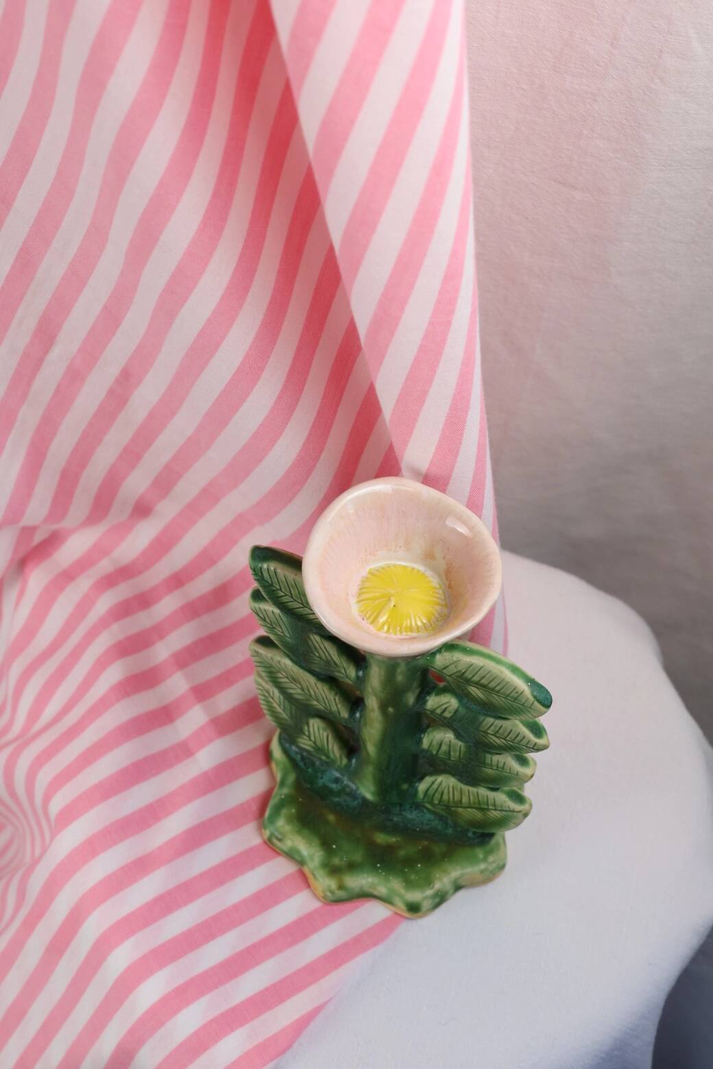 Ceramic candle holder / jewelry holder - Tulip model